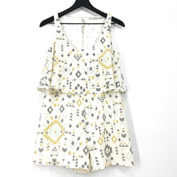 ZARA Trafaluc Aztec Print Romper - Picture 4 of 16